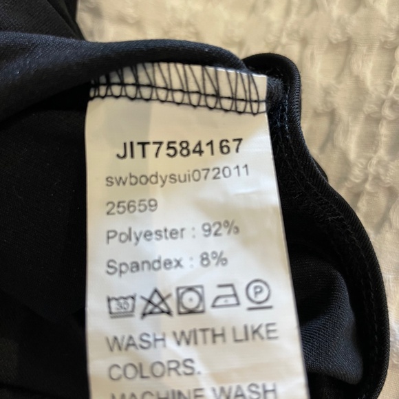 Shein long sleeve bodysuit BNWOT Black and White - Picture 5 of 9